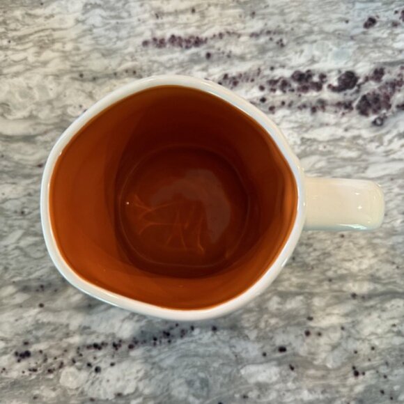 Rae Dunn Halloween BOO Coffee Mug Cup Candy Corn Orange Interior - Picture 2 of 7